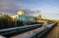 Railway station &quot;Murmansk&quot; is 100 years